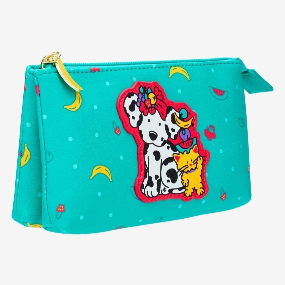 NWT Sanrio Spottie Dottie & Sassy Fruit Cosmetic Bag!